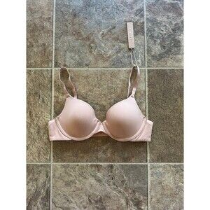 Skims Fits Everybody T-shirt Demi Bra Ochre Size 34A